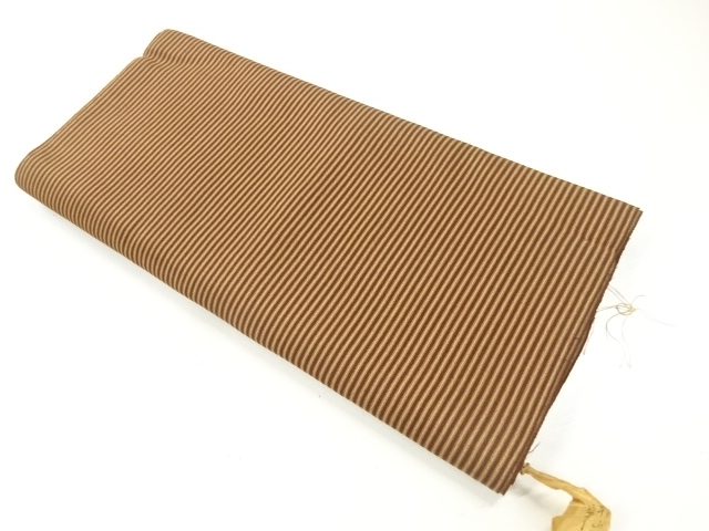 JAPANESE KIMONO / ANTIQUE ARAIHARI FOR KIMONO / WOVEN STRIPE